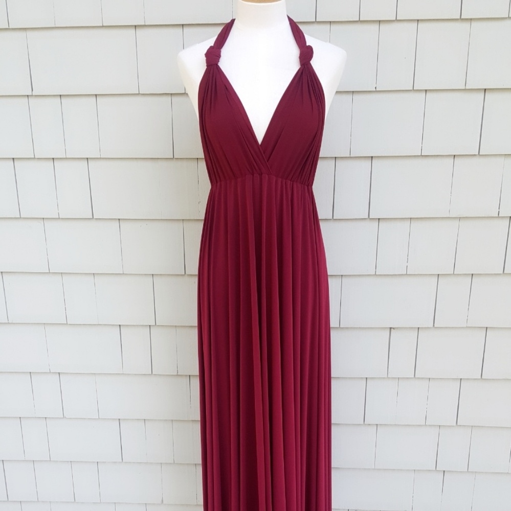 Formal Halter Maxi Dress